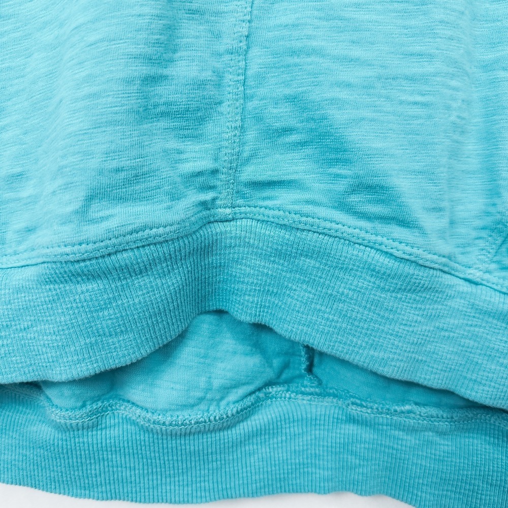 J Jill Cotton Slub Knit Ribbed T Shirt Dress Large Casual Coastal Beach Lounge - Picture 8 of 12